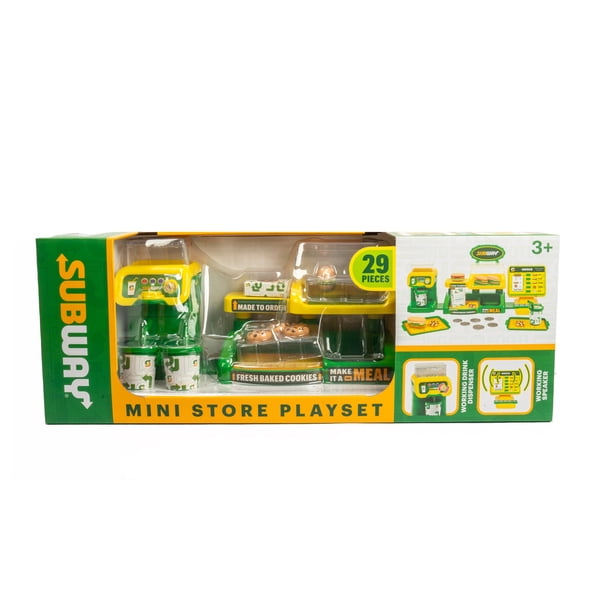 World Tech Toys Subway Mini Store 29 Piece Playset, Kids Pretend