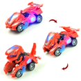 thumbnail image 2 of 2 In 1 Automatic Transforming Dinosaur Dino Car Toy With Light And Music Birthday Gift, 2 of 5
