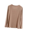 thumbnail image 4 of MeetoTime T-Shirts à Col Rond à Manches Longues pour Femmes Camisoles Confortables T-Shirts Doux de Couleur Unie sous-Vêtements, 4 of 6