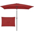 thumbnail image 3 of RRJ Garden Umbrella Replacement Cloth, 118 Inch Diameter 6 Ribs Outdoor Sun Shade Fabric, Waterproof Patio Canopy Cover for Market Stall Beach Poolside Decor, 3 of 5