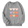 thumbnail image 3 of YOUSNH Chandails pour Enfants Chandails d'Automne et d'Hiver à Lettres Imprimées Col Rond Manches Longues Chandails à Capuche pour Filles Gris 3-4 Ans, 3 of 6