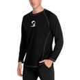thumbnail image 4 of BeautyIn Men's Long Sleeve Rashguard Shirt UV Ray Protection Quick-Dry Swim Tee Running Workout, 4 of 6