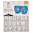 thumbnail image 1 of FolkArt Reusable Adhesive Letter & Number Stencil Set, 8.5" x 9.5", Block Font, 3 Pieces, 1 of 9