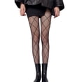 thumbnail image 1 of Collants Transparents en Maille à Motifs pour Femmes Taille Haute Collants avec Pieds Transparents Collants à Motifs Collants pour Femmes avec Collants Opaques pour Femmes Collants Résille Taille Haute Femmes Collants Translucides pour Femmes, 1 of 4