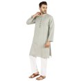 thumbnail image 3 of Atasi Ensemble Kurta Pyjama 2 Pcs pour Homme, Col Henley, Kurta Long Décontracté, 3 of 7