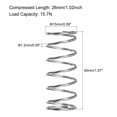 thumbnail image 3 of Unique Bargains 15mmx1.2mmx40mm 304 Stainless Steel Compression Spring 15.7N Load Capacity, 10pcs, 3 of 5