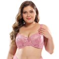 thumbnail image 4 of Women‘s Plus Size Signature Lace Unlined Underwire Bra with Added Support, 4 of 7