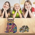 thumbnail image 2 of Wooden Puzzle Unique Shape Pieces Animal Gift For Adults And Kids 5mm Thick, 2 of 9