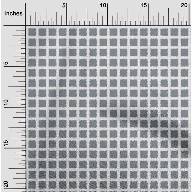 oneOone Cotton Poplin Fabric Check & Geometric Print Fabric By Yard 56 Inch Wide