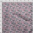 thumbnail image 4 of oneOone Velvet Peach Fabric Asian Japanese Koi Fish with Abstract Flower Sewing Material Print Fabric by The Yard 58 Inch Wide, 4 of 4
