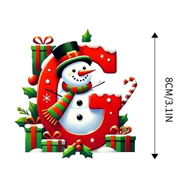 Matoen12 26 Letters Christmas Tree Decoration Pendant Christmas Tree Ornaments Personalized DIY Christmas Ornaments Christmas Decoration Xmas Tree Hanging Decor Feature