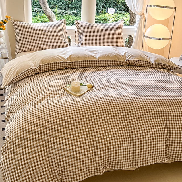Birdeem Ensemble de Literie Format Grand, Ensemble Complet 4 Pcs avec Housse de Couette et Taies d'Oreiller, Tissu Polyester Respirant pour un Sommeil Confortable, Entretien Facile et Design Élégant