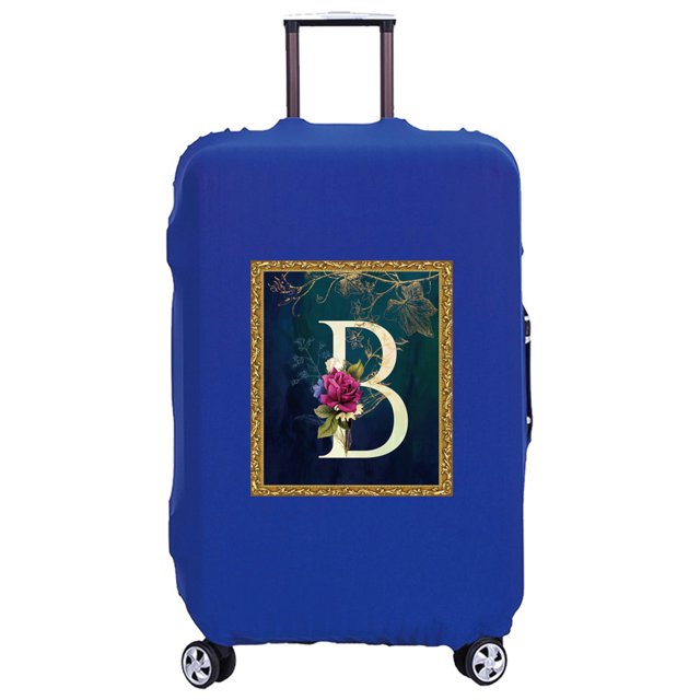 New Travel Suitcase Luggage Covers Protective Covers Scratch Proof Dust Cover Reusable Dust Cover Flower Pattern Series 8flowerB L