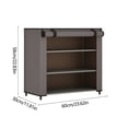 thumbnail image 3 of Étagère à Chaussures Empilable en Métal à 4 Niveaux avec Tablettes Ajustables, Armoire de Rangement à Chaussures Moderne pour Garde-Robe et Entrée, Contient 9 Paires, Conception Robuste, 3 of 6