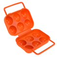 thumbnail image 3 of 6 Grid Egg Box, ABS Eggs Protective Box Shatterproof Anti Extrusion  For Trips For Barbecues For Picnics Orange,Blue,Green, 3 of 8