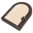 thumbnail image 3 of Fake Mini Wooden Door Light Switch Cover Creative Outlet Plate Baby Proofing Socket Outlet Cover Easy Installation No Drilling Self-Adhesive Switch Panel, 3 of 6