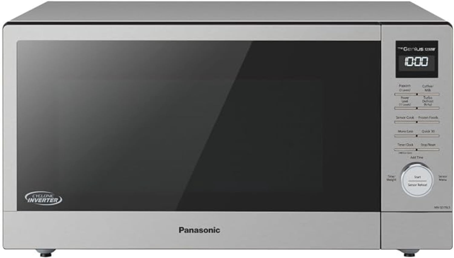 Open Box – Panasonic NN-SD78LS 1.6 Cu. Ft. Family Size Countertop Microwave Oven with Cyclonic Inverter Technology, Stainless Steel