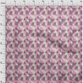 thumbnail image 4 of oneOone Rayon Pink Fabric Tribal Sewing Craft Projects Fabric Prints By Yard 56 Inch Wide, 4 of 4