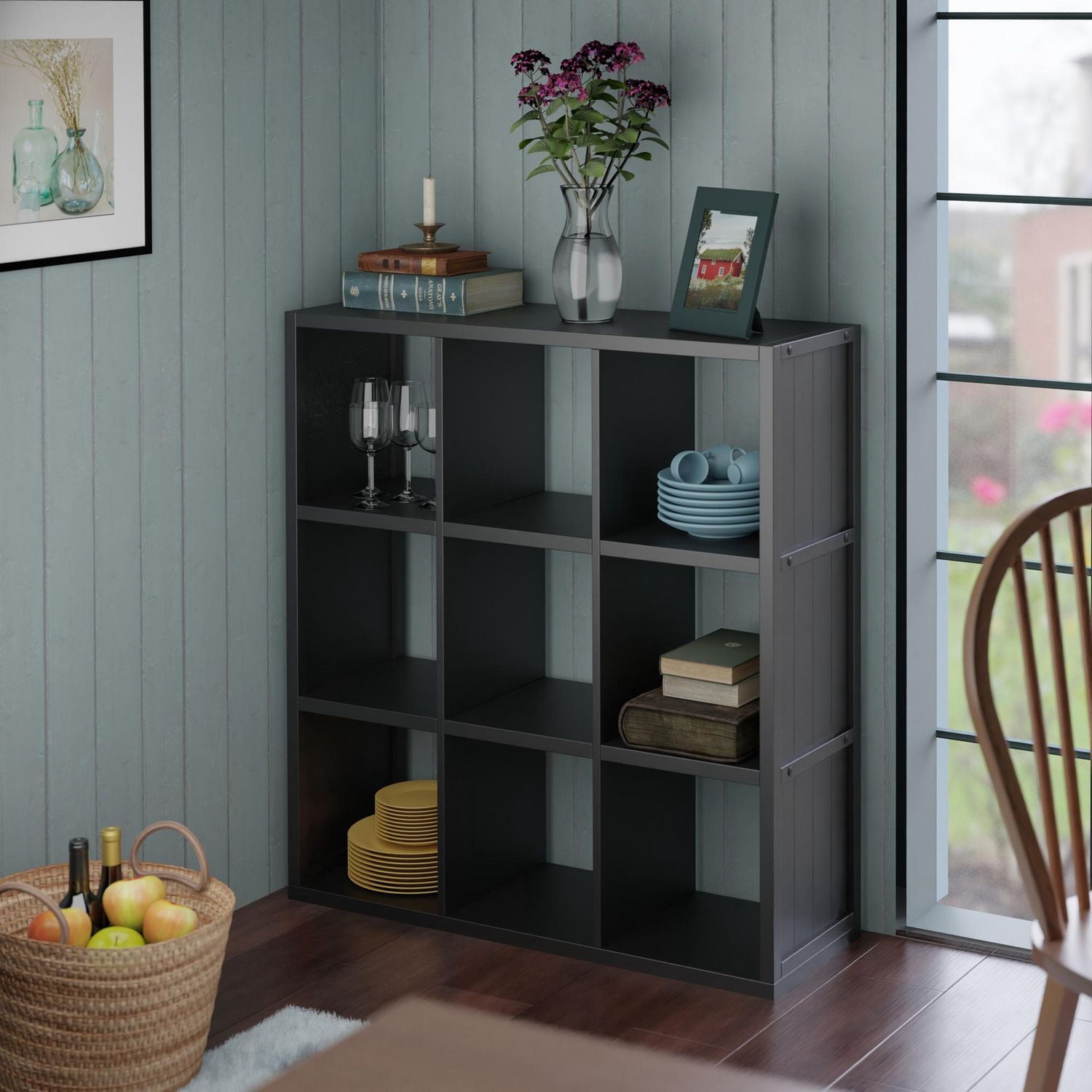 Timothy shelf 2 x Cube with Wainscoting Panel