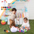 thumbnail image 2 of Multicolor Easter Egg Matching Game 12 Piece Set With Chicken Storage Box Shape Sorter Toy Early Learning Educational Toy For Toddlers Fine Motor Skills Toy Pull String Toy 6.9X5.9X5.3 Inc, 2 of 9