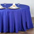 thumbnail image 2 of LNGOOR 108” Wholesale Round Tablecloth Polyester Round Table Linens For Wedding Party Banquet Restaurant -  WHITE, 2 of 11