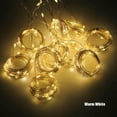 thumbnail image 4 of Guirlande Lumineuse Rideau Guirlandes Scintillantes, 8 Modes d'Éclairage Télécommande à Intensité Réglable Lumière Blanc Chaud pour Chambre Noël Mariage Fête Maison Jardin Extérieur Intérieur Décorations Murales, 4 of 5