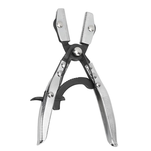 Ratcheting Hose Pinch Off Plier, Universal Ergonomic Clamp Line Pinch Off Plier For Radiator Brake System 8in / 20.3cm