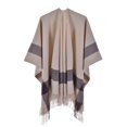 thumbnail image 1 of Women's Plaid Shawl Wraps Open Front Poncho Cape Oversized Sweaters Casual Cardigan Shawls for Fall Winter, 1 of 3
