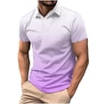 thumbnail image 1 of SDNall Men Casual Printed Short Sleeve Turn Down Collar Buttons Side Split T-Shirt Blouse Mens Button Down Long Sleeve Shirts,Button Down Shirt Men,Mens Short Sleeve Button Down, 1 of 6