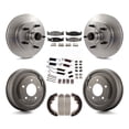 thumbnail image 1 of Transit Auto Front Rear Disc Brake Rotors Hub Assembly Ceramic Pads and Drum Kit (7Pc) for Car 1994-1996 Ford F-150 E-150 Econoline K8T-102541, 1 of 11