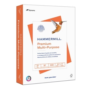 Hammermill Imprimante blanche multi-usages Premium, taille de la lettre, 20 Lb, 97 C'est brillant. 500 Feuilles