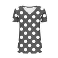 thumbnail image 5 of JDQJBZ T-Shirt à Manches Courtes pour Femmes Haut d'Été, Blouse Décontractée Ample de Mode pour Femmes Impression T-Shirt à Col en V Blouse T-Shirt Imprimé, 5 of 5