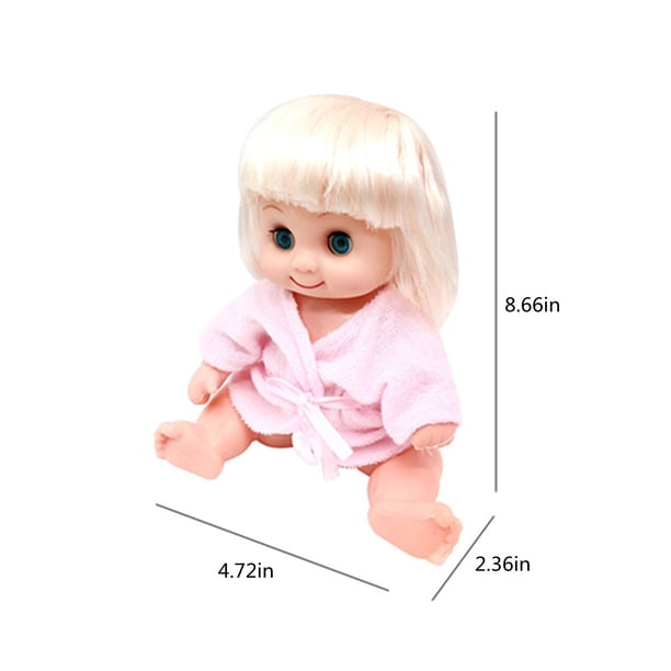 DeAO Set De Bain Poupée 13 Pièces – Poupée 33 Cm, Baignoire, Bi Beron, Accessoires – Jeu Éducatif Dès 3 Ans