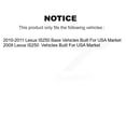 thumbnail image 2 of CMX Front Rear Disc Brake Rotors and Ceramic Pads Kit (6Pc) for Car Lexus IS250 Vehicles Built USA Market K8C-100016, 2 of 11