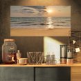 thumbnail image 1 of Design Art - Plage de sable tropical sombre au coucher du soleil, 1 of 4