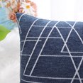 thumbnail image 3 of PiccoCasa Housse de Coussin en Polyester 18"x18 Pouces, Bleu Marine, 3 of 9