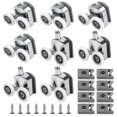 thumbnail image 1 of 8 Pcs Rouleaux de Porte de Douche de Rechange pour Portes en Verre Courbées, Roues de Porte Coulissante, 1 of 5