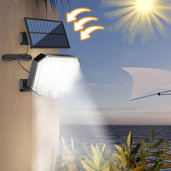 JZCHUNTOY Lampe Solaire d'Extérieur pour Jardin à Type Séparé, Lampe de Pelouse avec Cordon de Connexion de 16,4 Pi, Lumière Paysagère Imperméable et Lumineuse, pour Décoration de Cour, Patio, Sentier et Allée