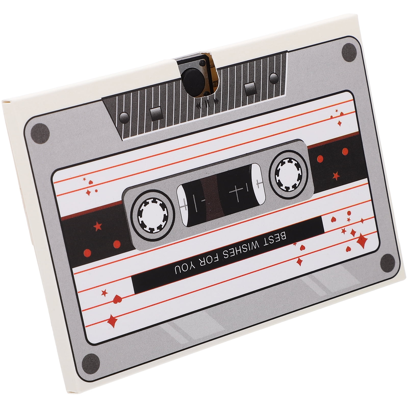SHISUYAN Carte de Souhaits d'Anniversaire Musicale Enregistrable Vierge Carte d'Anniversaire Adorable et Sonore