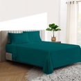 thumbnail image 1 of 600 TC Egyptian Cotton RV King Bed Sheet Set Include's - 21" inch Deep Fitted Sheet | 1 Flat Sheet | 2 Pillowcases | Teal Solid, 1 of 7