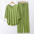 thumbnail image 1 of Weiqiqre Pyjamas pour Femmes Pyjamas Rafraîchissants Ensembles d'Été Assortis Manches Courtes Ensemble de Détente Femmes, 1 of 3