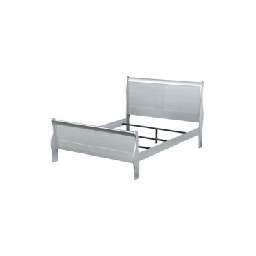 ACME Louis Philippe Twin Bed (FB 29"H) in Platinum