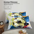 thumbnail image 4 of Soccer Duvet Cover Set 3D Printed Quilt Cover Set with 2 Pillowcases, 4 of 6