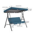 thumbnail image 2 of UsRHHA Garden Chair Cover Outdoor Sunscreen 210D Polyester, Waterproof Seat Cover, Patio Furniture Protection, 2 of 4