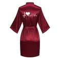 thumbnail image 3 of FAIWAD Womens Long Sleeve Robes Graphic Printed Bathrobe Lightweight Long Cardigan Robes with Belt, 3 of 3