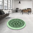 thumbnail image 4 of Ahgly Company Machine Washable Indoor Rectangle Transitional Medium Forest Green Area Rugs, 2' x 3', 4 of 7
