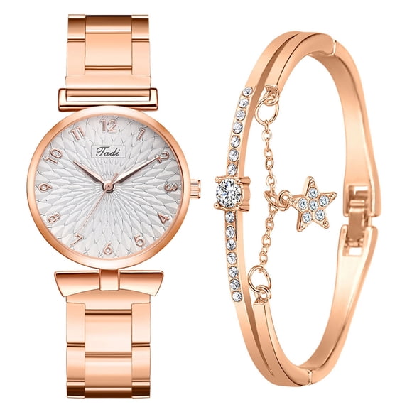 TopLLC Montre pour Femme à Lecture Facile Montre-Bracelet Style Décontracté Mode pour Femme Montre en Alliage à Quartz, Cadeau d'Anniversaire pour Fille Montre de Mode pour Femmes