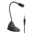 thumbnail image 1 of Fyydes Microphone Filaire, ABS Noir Directivité Omnidirectionnelle 3,5 Mm Plug Réglable Tube Filaire Ordinateur Portable Microphone, Ordinateurmicrophone, 1 of 8