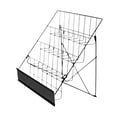 thumbnail image 2 of Lipstore Comic Book Rack Metal Book Display Stand Greeting Card Shelf Stand Holder Office black, 2 of 8
