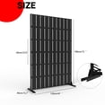 thumbnail image 2 of 72" H x 47" W Freestanding Metal Privacy Screen - Rustproof Weather-Resistant, 0.39" Gap Decorative Fence for Patio & Garden, 2 of 7
